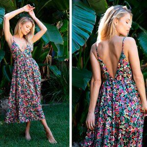 RESA Hannah Midi Dress in Casablanca Floral, Size XS